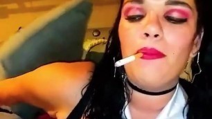 Smoking Schoolgirl Blowjob