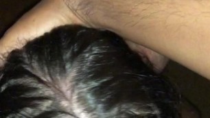 sissy swallows cum from deepthroat facefuck by latin UC cock