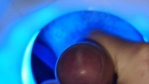 Blue Vision Gloryhole cum in condom