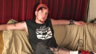 Elija Megedon Hairy Redhead Punk With Tats Cums Hard