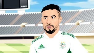 حنبعل المجبري يتحدى يوسف بلايلي --⚽ _ مباراة الجزائر وتونس(1080P_HD)