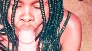 Skinny Zulu Girl Sucks Until The Last Drop Of Cum