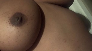Playing with my pretty tits